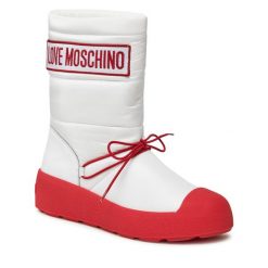Śniegowce LOVE MOSCHINO. Białe trapery i śniegowce Love Moschino. Za 1,769.00 zł.
