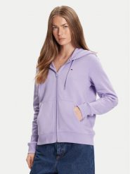 Tommy Jeans Bluza Flag DW0DW19729 Fioletowy Regular Fit. Fioletowe bluzy Tommy Jeans, xs, bez wzorów, z bawełny, bez kaptura. Za 389.99 zł.