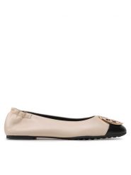 Tory Burch Baleriny Claire Cap Toe 148336 Beżowy. Brązowe baleriny Tory Burch, bez wzorów, ze skóry, bez obcasa. Za 1,429.00 zł.