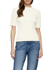 S.OLIVER RED LABEL Koszulka w kolorze kremowym rozmiar: 44. Brązowe bluzki s.Oliver RED LABEL, s, bez wzorów, bez kołnierzyka, bez ramiączek. Za 48.39 zł.