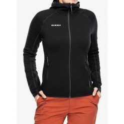 Bluza trekkingowa damska Mammut Aconcagua ML Hooded Jacket. Czarne bluzy Mammut, xs, bez wzorów, bez kaptura. Za 838.95 zł.