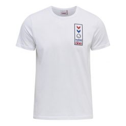 Koszulka Hummel IC Combi. Białe bluzki Hummel, xs, bez wzorów, z bawełny, sportowe, bez kołnierzyka, bez ramiączek. Za 133.00 zł.