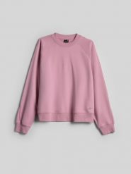 4F Bluza dresowa loose bez kaptura damska - różowa L. Czerwone bluzy 4f, l, bez wzorów, z bawełny, bez kaptura. Za 129.99 zł.