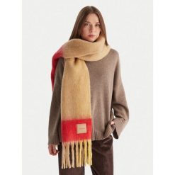 Szalik Calvin Klein. Brązowe szaliki Calvin Klein, bez wzorów. Za 389.99 zł.