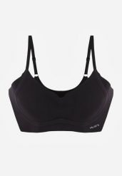 Czarny Elastyczny Biustonosz Bezszwowy Bez Fiszbin Edaelia. Czarne biustonosze Renee, bez wzorów, z jeansu. Za 39.99 zł.