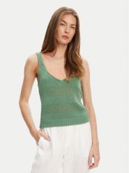 United Colors Of Benetton Top 1898DH018 Zielony Relaxed Fit. Zielone topy United Colors of Benetton, xs, bez wzorów, z bawełny, bez kołnierzyka, bez ramiączek. Za 109.99 zł.
