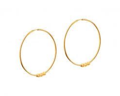 Złote kolczyki szarnir - koła, 18 mm. Żółte kolczyki Apart, złote. Za 219.00 zł.