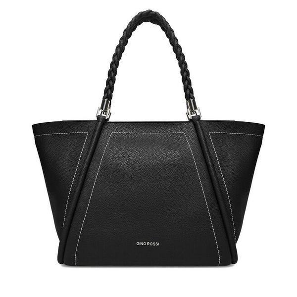 Torebka GINO ROSSI. Czarne torebki klasyczne Gino Rossi, bez wzorów, bez dodatków. Za 229.99 zł.