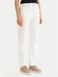 Calvin Klein Jeans Jeansy LV047F703G Biały Regular Fit. Białe jeansy Calvin Klein Jeans, bez wzorów. Za 409.99 zł.