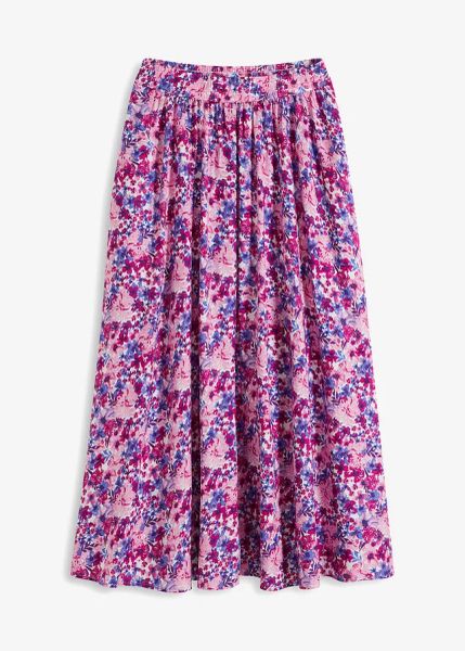 Spódnica maxi z czystej wiskozy. Fioletowe spódnice bonprix, bez wzorów, z wiskozy, maxi. Za 122.99 zł.