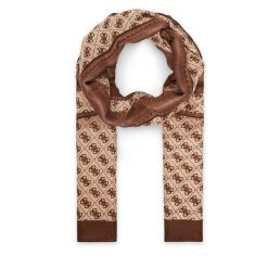 Szal Guess. Brązowe szaliki Guess, z aplikacjami. Za 199.99 zł.