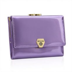 Portfel damski BETLEWSKI BPD-VS-14 FIOLET. Fioletowe portfele Betlewski, bez wzorów, ze skóry. Za 139.00 zł.