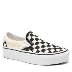 Vans. Czarne trampki Vans, bez wzorów, bez zapięcia. Za 279.99 zł.