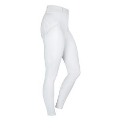 Damskie legginsy zawodnicze z pełną przyczepnością Horka Momentum. Białe legginsy Horka, bez wzorów, do jazdy konnej. Za 326.00 zł.