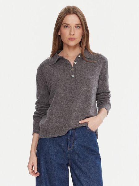 Kontatto Sweter 3M0977C Szary Regular Fit. Szare swetry Kontatto, m, bez wzorów, z wełny, bez ramiączek. Za 489.99 zł.