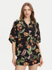 Roxy Koszula ERJWT03680 Czarny Relaxed Fit. Czarne koszule Roxy, m, bez wzorów, z wiskozy, bez kołnierzyka, bez ramiączek. Za 129.99 zł.