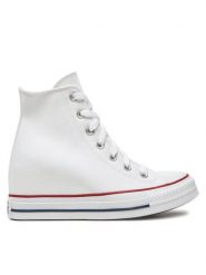 Converse Trampki Chuck Taylor All Star Wedge Platform A11908C Biały. Białe trampki Converse, bez wzorów, z materiału, bez zapięcia. Za 269.99 zł.