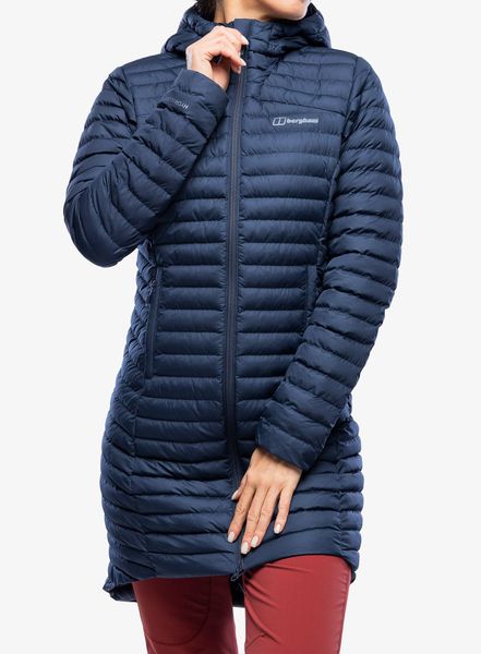 Płaszcz damski Berghaus Nula Micro Long Jacket. Niebieskie płaszcze Berghaus, s, bez wzorów, z materiału, bez kaptura. Za 529.99 zł.
