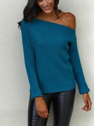 LA Angels Sweter w kolorze niebieskim rozmiar: S. Niebieskie swetry LA Angels, s, bez wzorów, prążkowane, bez ramiączek. Za 113.99 zł.