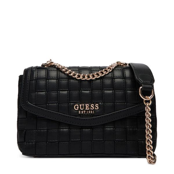 Torebka Guess. Czarne listonoszki Guess, z aplikacjami, bez dodatków. Za 679.99 zł.