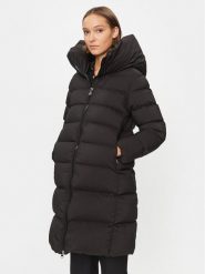 Hetregó Płaszcz zimowy Lena 8K697 Czarny Regular Fit. Czarne płaszcze HETREGO, na zimę, bez wzorów, ze lnu, bez kaptura. Za 2,359.00 zł.