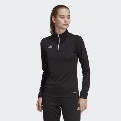 Bluza piłkarska damska Adidas Entrada 22 Training Top. Czarne bluzy Adidas, xs, bez wzorów, bez kaptura. Za 179.00 zł.