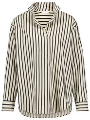 Gerry Weber Bluzka w kolorze kremowo-czarnym rozmiar: 42. Brązowe bluzki Gerry Weber, bez wzorów, z bawełny, bez kołnierzyka, bez ramiączek. Za 185.76 zł.