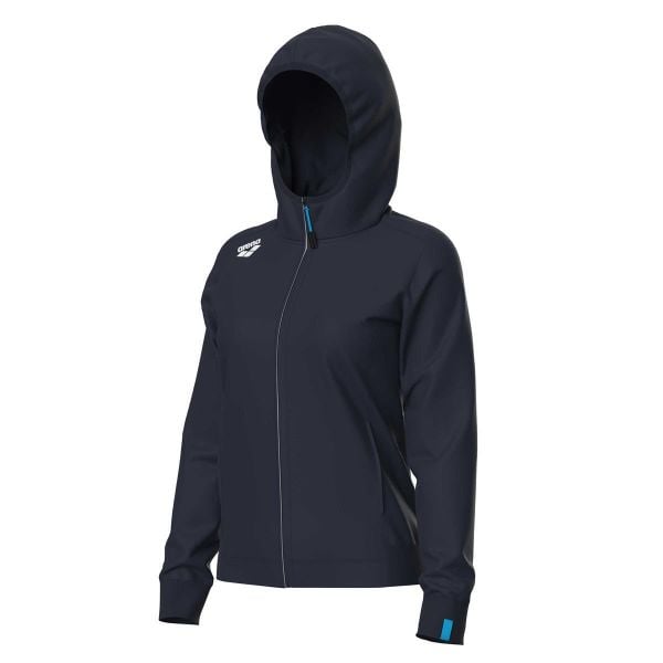 Bluza damska z kapturem Arena Team Panel. Niebieskie bluzy Arena, l, bez wzorów, z bawełny, z kapturem. Za 300.99 zł.