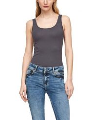 S.Oliver Top w kolorze szarym rozmiar: L. Szare topy S.Oliver, l, bez wzorów, bez kołnierzyka, bez ramiączek. Za 17.99 zł.