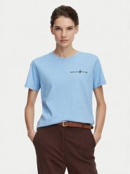Beverly Hills Polo Club T-Shirt P-SS26W-TS085 Niebieski jasny Regular Fit. Niebieskie koszulki polo Beverly Hills Polo Club, s, bez wzorów, z bawełny, bez kołnierzyka, bez ramiączek. Za 139.99 zł.
