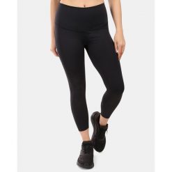 Damskie legginsy fitness Kilpi RIVIAN-W z funkcją OPTI-DRY. Czarne legginsy Kilpi, m, bez wzorów. Za 179.35 zł.
