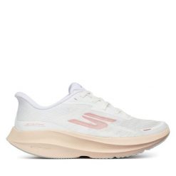 Buty do biegania Skechers. Białe obuwie sportowe Skechers, bez zapięcia, do biegania. Za 499.99 zł.