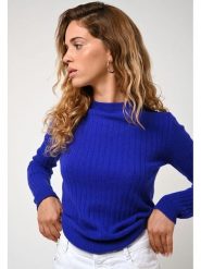 AUTHENTIC CASHMERE Kaszmirowy sweter "Bella" w kolorze niebieskim rozmiar: L. Niebieskie swetry AUTHENTIC CASHMERE, l, bez wzorów, z kaszmiru, bez ramiączek. Za 336.61 zł.