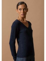 Perfect Cashmere Kaszmirowy sweter "Shannon" w kolorze granatowym rozmiar: L. Niebieskie swetry Perfect Cashmere, l, bez wzorów, z kaszmiru, bez ramiączek. Za 306.01 zł.