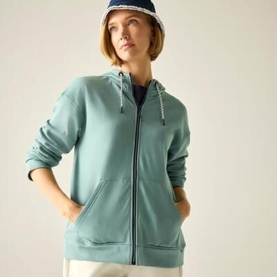 Bluza damska z kapturem Regatta Bayletta. Niebieskie bluzy Regatta, m, bez wzorów, z bawełny, z kapturem. Za 199.99 zł.