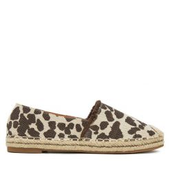 Espadryle DeeZee. Brązowe espadryle DeeZee, bez wzorów, bez obcasa, bez zapięcia. Za 99.99 zł.