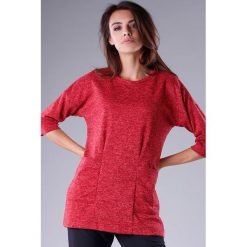 Sweter w kolorze czerwonym. Czerwone swetry Jesienny butik, xs, bez wzorów, bez ramiączek. W wyprzedaży za 99.95 zł.