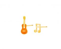 Złote kolczyki - gitara, nutka. Żółte kolczyki Apart, złote. Za 389.00 zł.