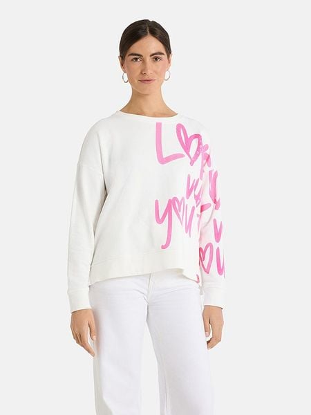 LIEBLINGSSTÜCK Bluza "Skip" w kolorze biało-jasnoróżowym rozmiar: M. Białe bluzy LIEBLINGSSTÜCK, m, bez wzorów, bez kaptura. Za 174.95 zł.