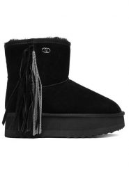 Liu Jo Śniegowce SF5109 PX002 Czarny. Czarne trapery i śniegowce Liu Jo, ze skóry. Za 429.99 zł.