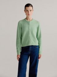 Josephine & Co Kardigan "Laurine" w kolorze zielonym rozmiar: XXL. Zielone kardigany Josephine & Co, xxl, bez wzorów, prążkowane. Za 195.99 zł.