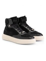 NoGRZ Skórzane sneakersy "K.Cutter" w kolorze czarnym rozmiar: 41. Czarne trampki NoGrz, bez wzorów, ze skóry, za kostkę, bez zapięcia. Za 180.49 zł.