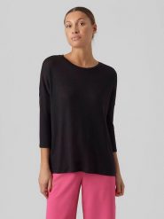 Vero Moda Sweter w kolorze czarnym rozmiar: S. Czarne swetry Vero Moda, s, bez wzorów, bez ramiączek. Za 48.45 zł.