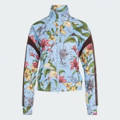 BLUZA DRESOWA ADIDAS x FARM RIO HOUSE OF TIRO. Białe bluzy Adidas, s, bez wzorów, z bawełny, bez kaptura. Za 349.00 zł.