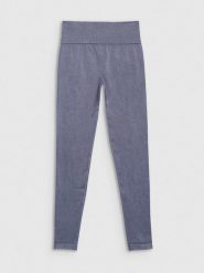 4F Legginsy sportowe w kolorze szarym rozmiar: M/L. Szare legginsy 4f, l, bez wzorów, z materiału, z podwyższonym stanem, outdoorowe. Za 96.83 zł.