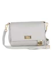 Anna Morellini Skórzana torebka "Matalia" w kolorze szarym - 22 x 17 x 9 cm rozmiar: onesize. Szare torby na ramię Anna Morellini, bez wzorów, z materiału, na ramię, bez dodatków. Za 173.99 zł.