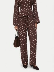 Vero Moda Spodnie materiałowe Elisa 10347961 Brązowy Loose Fit. Brązowe spodnie materiałowe Vero Moda, l, bez wzorów, z materiału. Za 179.99 zł.