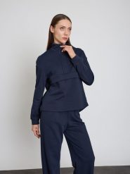 BGN Bluza w kolorze granatowym rozmiar: 34. Niebieskie bluzy BGN, bez wzorów, bez kaptura. Za 108.99 zł.