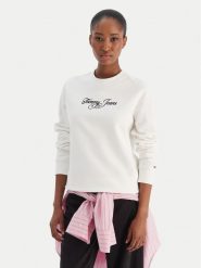 Tommy Jeans Bluza Essential DW0DW21922 Écru Regular Fit. Bluzy Tommy Jeans, s, bez wzorów, z bawełny, bez kaptura. Za 329.99 zł.