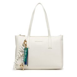 Torebka Valentino. Białe shopper Valentino, bez wzorów, bez dodatków. Za 649.99 zł.